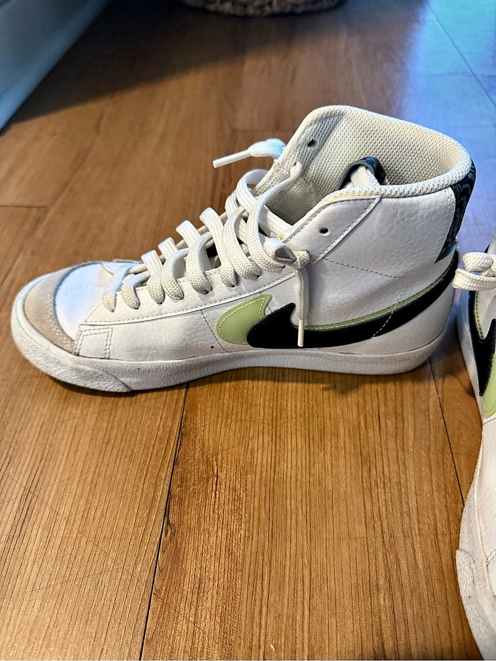 Nike Blazer Mid '77 Move to Zero Glacier Ice High Top Sneakers in White & Black